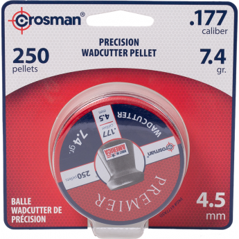 Пуля пневматическая CROSMAN WADCUTTER 4,5мм, 7,4гр (250 шт.)